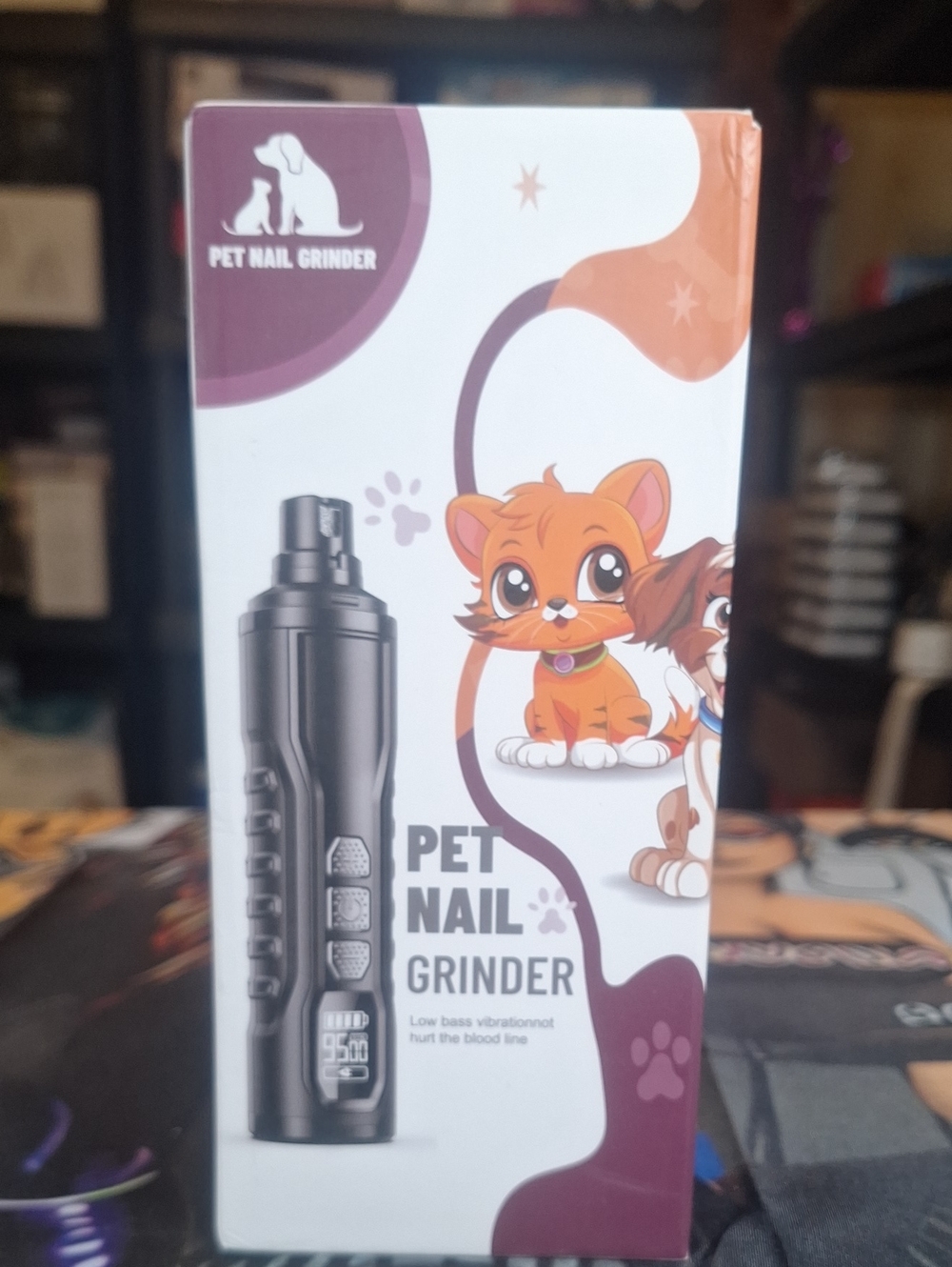 Pet Nail Grinder Electric Trimmer - Black